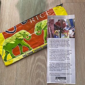 NWT Handmade Coin Purse - Made by Refugees from Burma